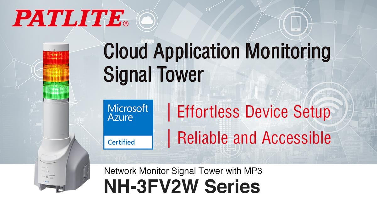 PATLITE SIGNALFX NH-3FV2W LED Static flashing indication warning led tower light beacon