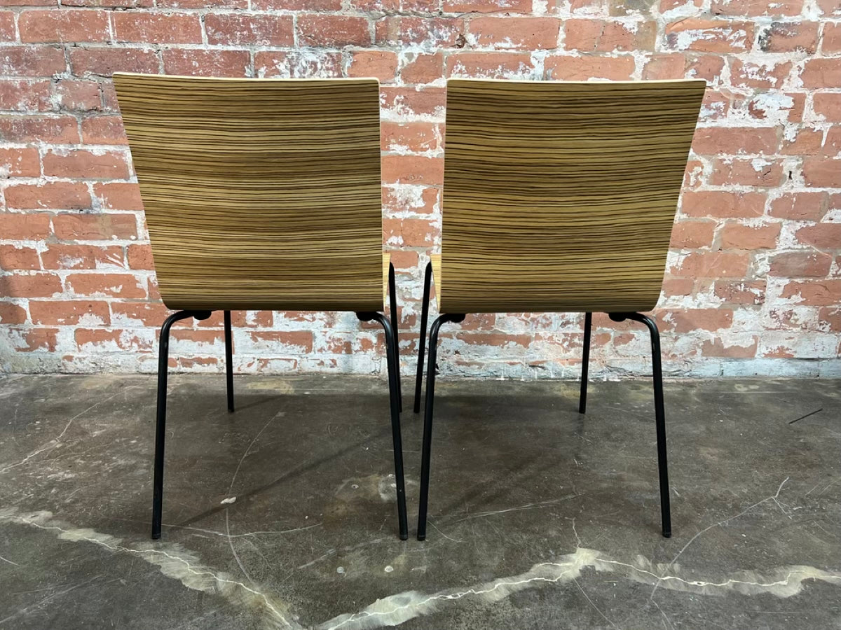PEDRALI KUADRA 1331 MOLDED PLYWOOD CHAIRS MADE IN ITALY