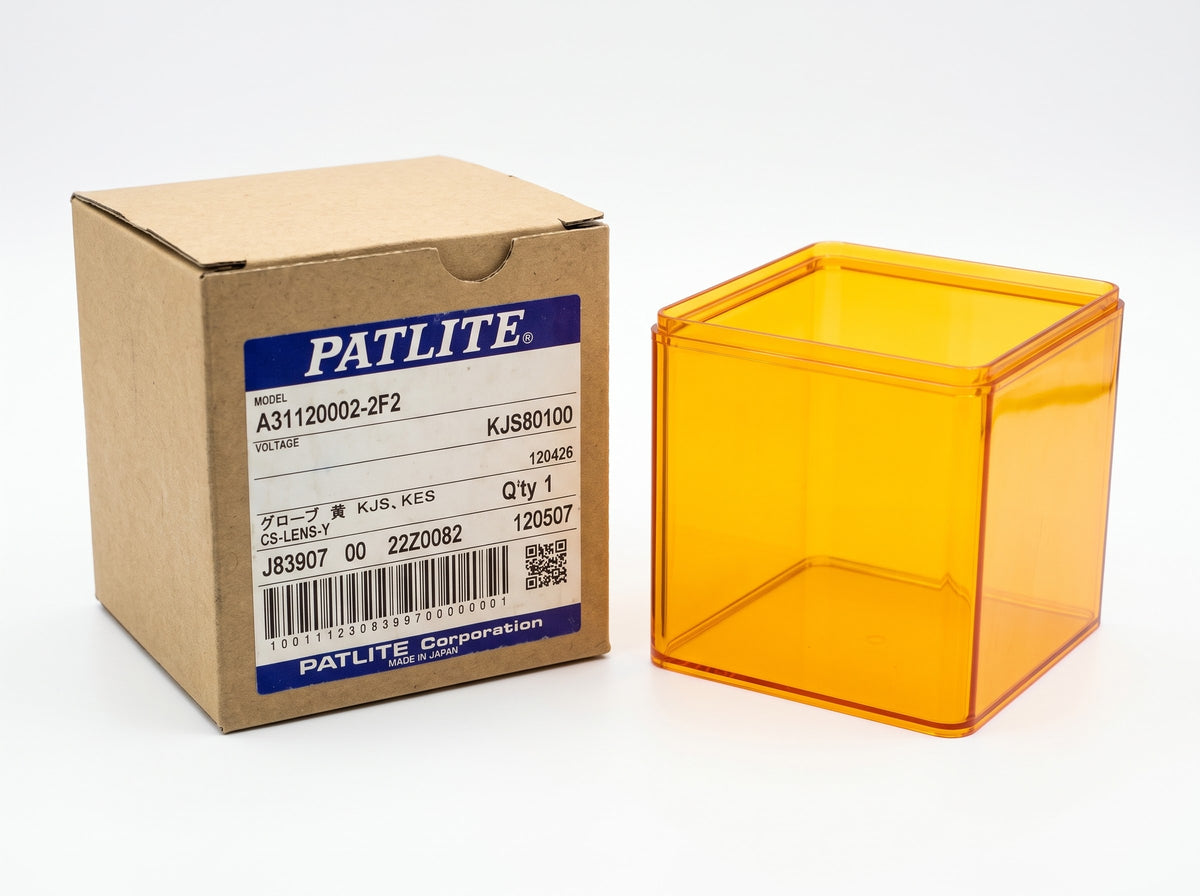 Patlite A31120002-2F2 Yellow/Amber Replacement Lens Cover Part for KJS KJSB KES KESB Series Signal Tower Lights australia Sydney melbourne Brisbane Perth Adelaide Tasmania nt vic NSW QLD wa TAC