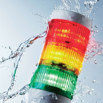 lr10-302wjnw-ryg lr10-302wjbw-ryg washdown washing ip69K ip65 ip rated water proof industrial grade Patlite ustralia Melbourne Sydney Perth brisbane Tasmania LR120 machine light indication indicating alert warning safety lights for mining chemical gas pile food and beverage