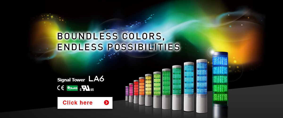 LA6 CNC food & beverage printing packaging Patlite SignalFx LR6 LED Signal Tower Light Australia New Zealand Werma Banner Telemecanique Schneider tend qlight