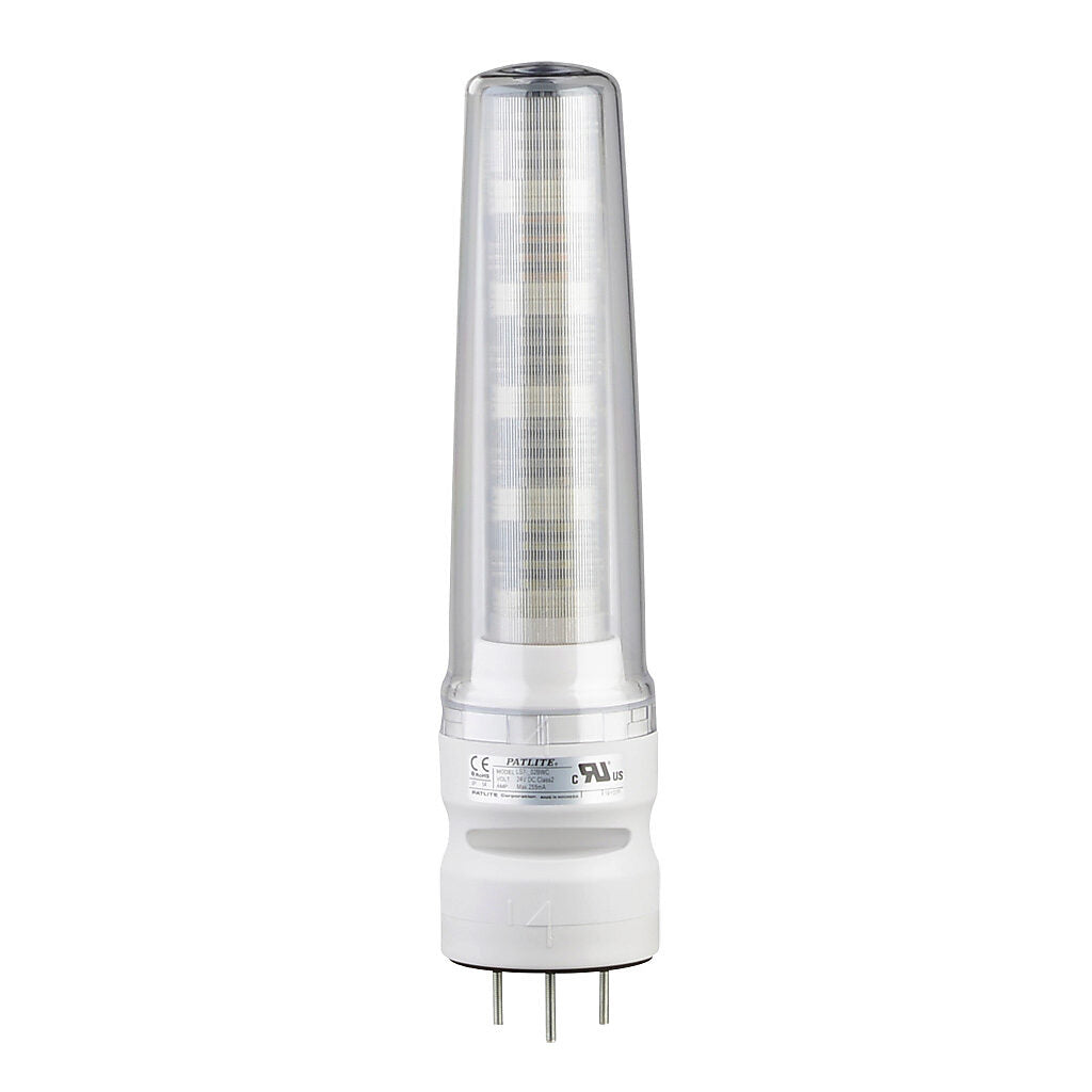 PATLITE LS7-502BWC-RYGBC LED SIGNAL TOWER LIGHT BUILT IN M12 PLUG AND ALARM