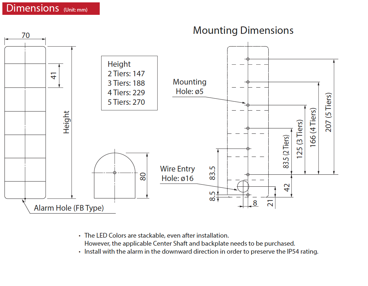 PATLITE SIGNALFX WME WME-A LED Signal Light Status Indication Australia LED Tower Light Waring
