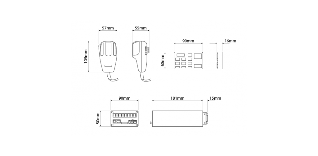 hazard systems siren amp amplifier 1000 series m3 police fire ses australia nz