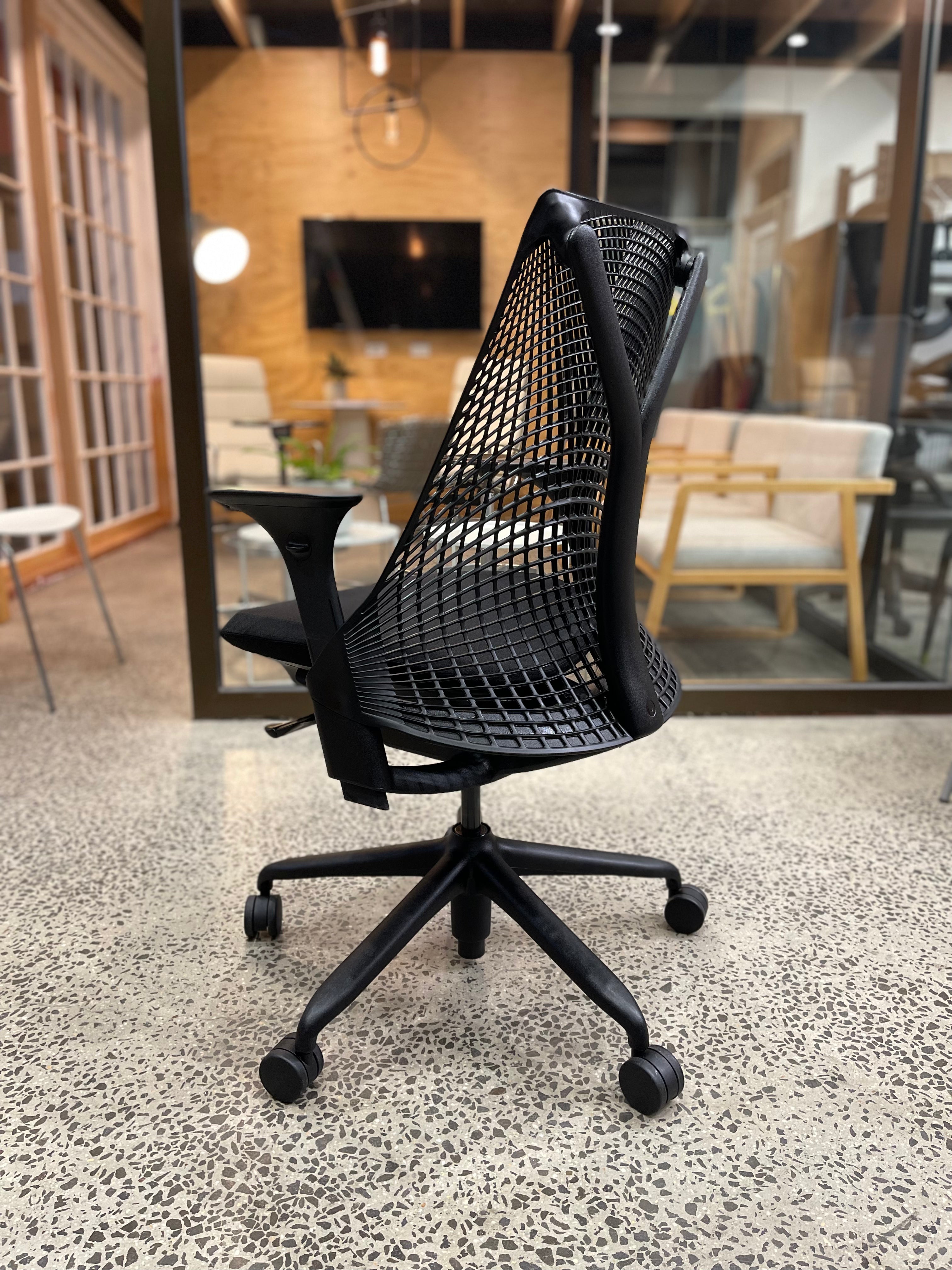 Herman Miller Sayl Chair Ergonomic Laptop Desk Office Furniture Aeron Leap Embody Original Genuine Melbourne Australia Sydney Designer Architecture Interior Designer Buy Rent Home