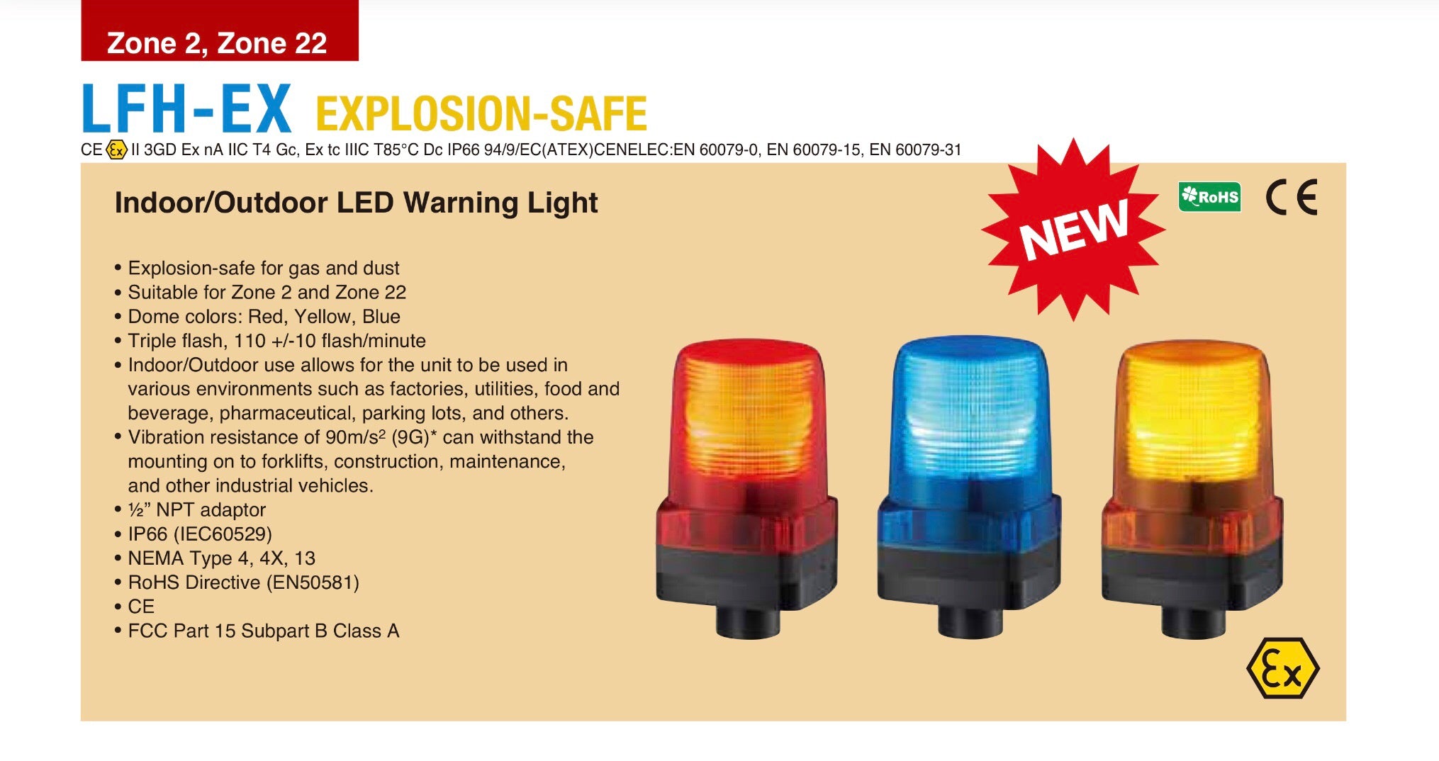 ATEX Explosion Proof Safe LED Warning Light I  I PATLITE SIGNALFX AUSTRALIA FACTORY DIRECT I CALL FOR BEST PRICE Ex Rated ATEX Rated Gas Oil