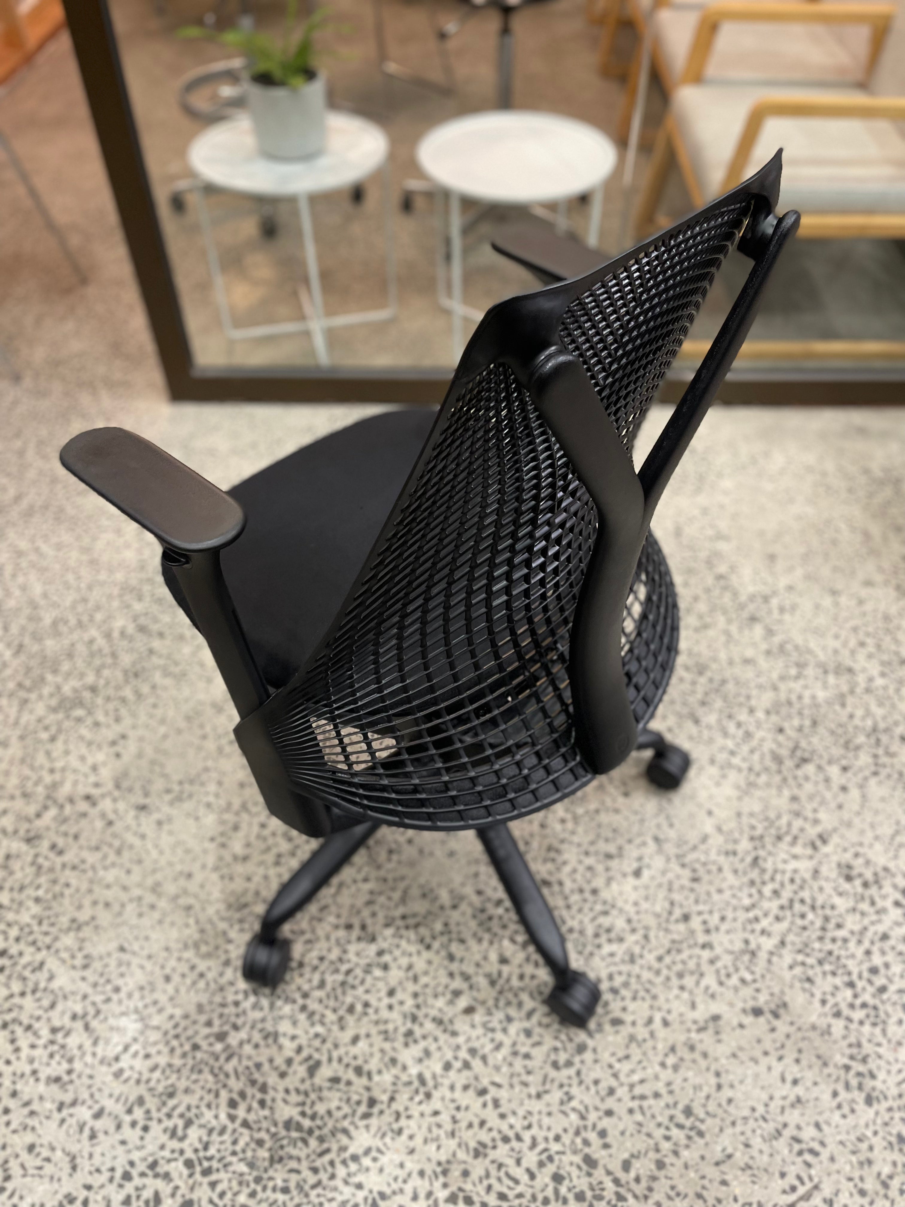 Herman Miller Sayl Chair Ergonomic Laptop Desk Office Furniture Aeron Leap Embody Original Genuine Melbourne Australia Sydney Designer Architecture Interior Designer Buy Rent Home