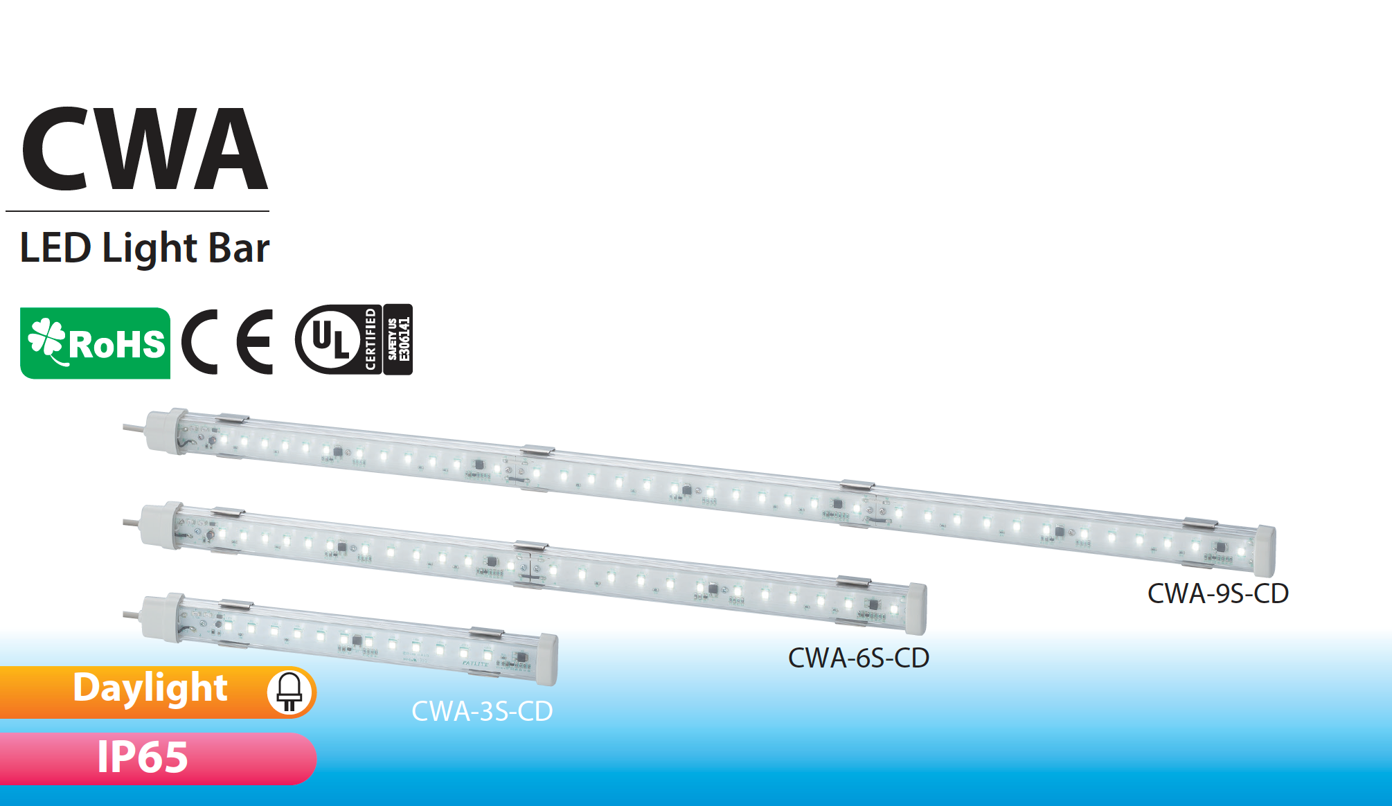 PATLITE SIGNALFX CWA IP65 LED Lighting for CNC Food & Beverage Cabinet