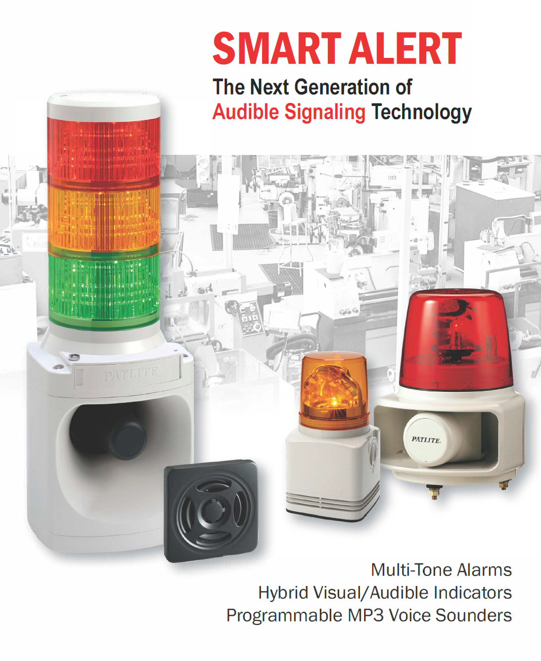 NEW SMART ALERT Field Programmable MP3 Audible Warning Solution with Multi Colour LED Warning Options