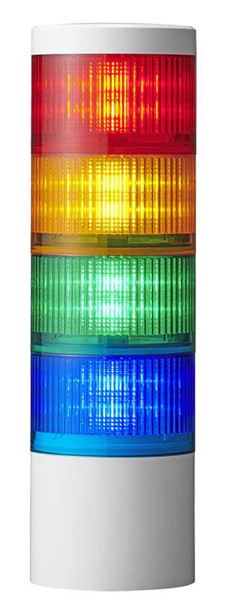 PATLITE LR10-302WMBW-RYG IP69K LED LIGHT AND ALARM ALERT SIGNAL TOWER LIGHT M12 PLUG
