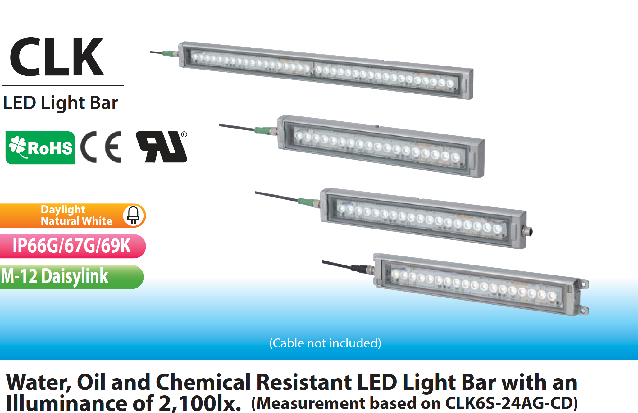 PATLITE CLK-AG IP69K LED Lighting Water Oil Chemical Proof IP66G IP67G IP69K CNC food medicine LED