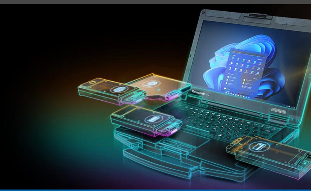 PANASONIC TOUGHBOOK 55 MK2 RUGGED LAPTOP PREMIUM GRADE FEATURE EXPANDABLE QUICK CHANGE SLOTS