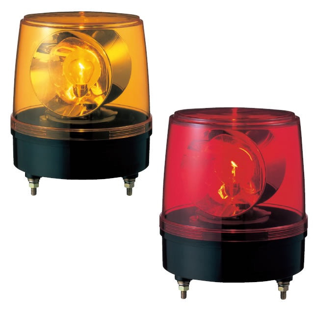 Patlite KG KG-200-R KG-200Y Rotatint Warning Light Beacon Flashing Security Amber Red Large Japan Australia Industrial Machine