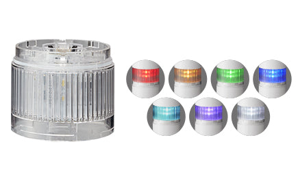 LR6-402WJNW-RYGB Signal Tower, LED, 4 Tiers, Amber, Blue, Green, Red, Continuous, 60mm, 24V, IP65, NEMA 4X, NEMA 13