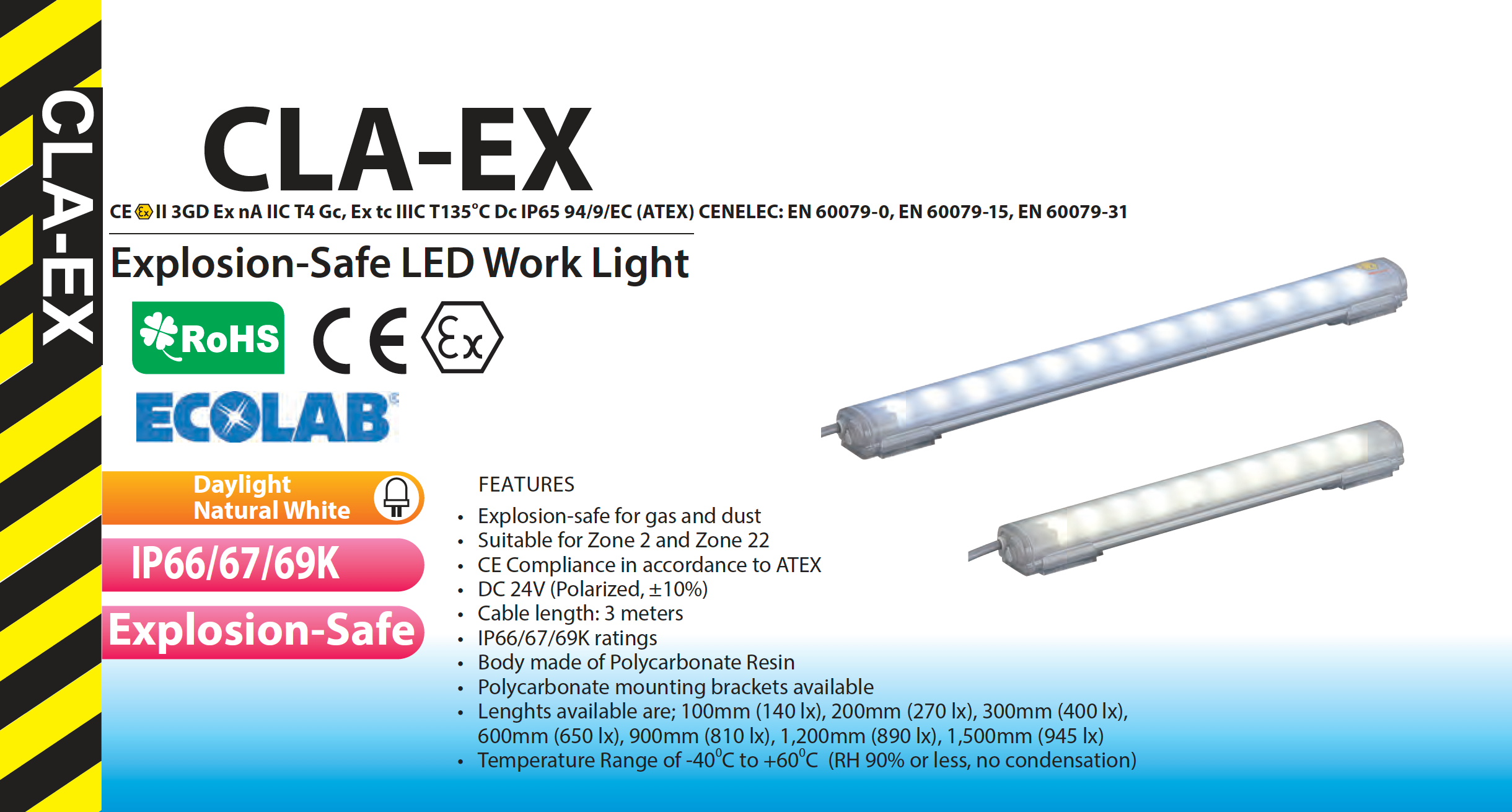Intrinsically Safe Led Work Lights XPR 5590RX: Intrinsically Safe
