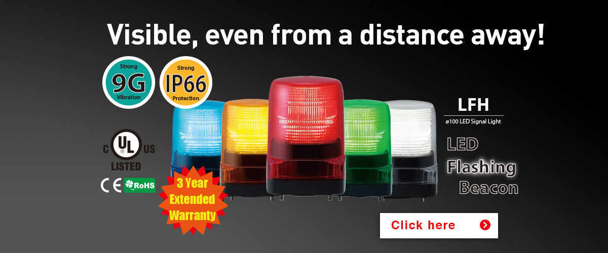 PATLITE SIGNALFX Vehicle Machine LED Beacon Crane Safety Lights Emergency Warning  LFH-M1-Y LFH