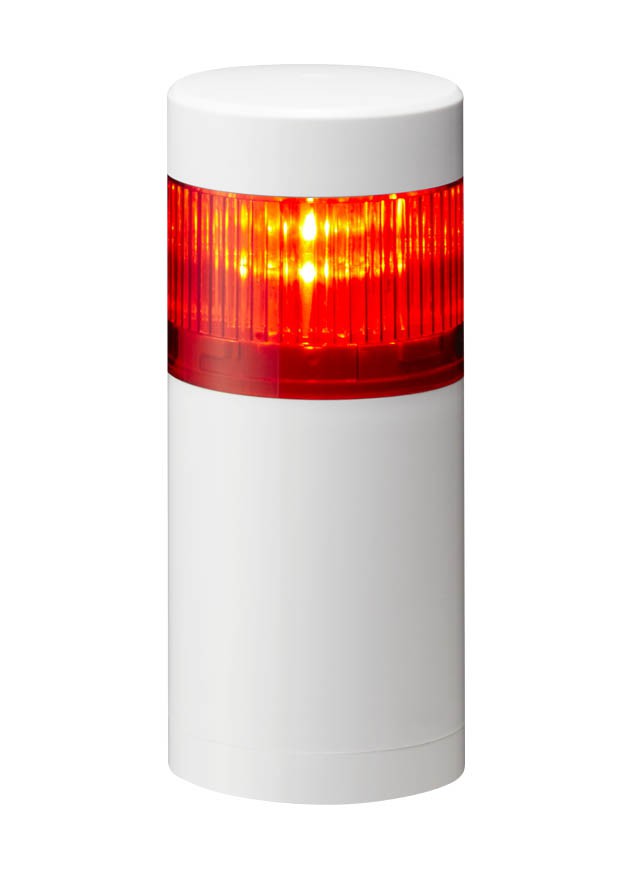 LR6-502WJNW-RYGBC Signal Tower, LED, 5 Tiers, Red, Yellow, Green, Blue, Clear Continuous, 60mm, 24V, IP65, NEMA 4X, NEMA 13